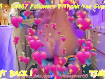 Extremelover88 Chaturbate stream image from January 18, 2025