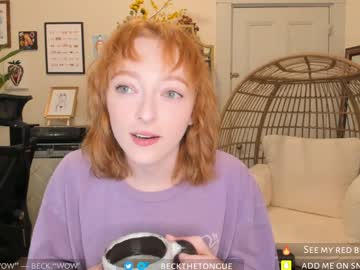 Beckthetongue Chaturbate stream image from January 24, 2025