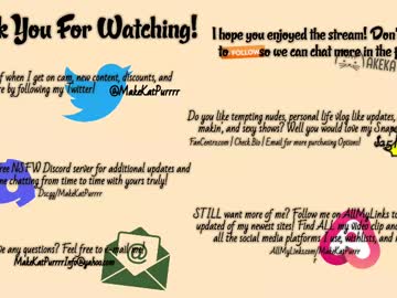 Makekatpurrrr Chaturbate stream image from February 21, 2025