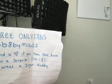 B8bymads Chaturbate stream image from March 11, 2025