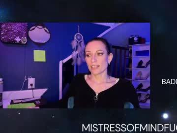 Mistressofmindfuck Chaturbate stream image from March 27, 2025
