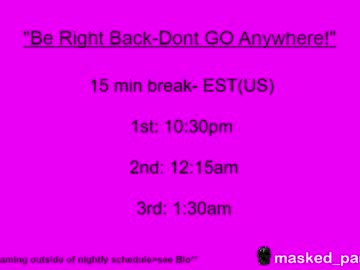 Masked_Pantystud Chaturbate stream image from June 20, 2025