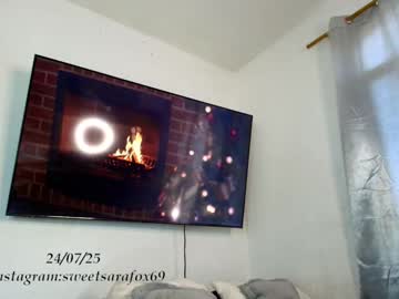 Sweetsarafoxxx Chaturbate stream image from July 24, 2025