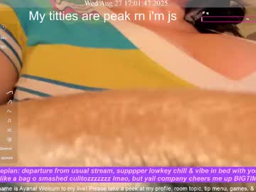 Ayanadelatorre Chaturbate stream image from August 28, 2025