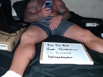 Hotcontractor Chaturbate stream image from September 29, 2025