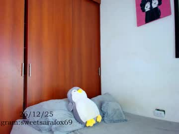Sweetsarafoxxx Chaturbate stream image from December 26, 2025