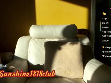Sunshine1818club Chaturbate stream image from January 17, 2026