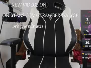 Strawberryalyce Chaturbate stream image from January 18, 2026