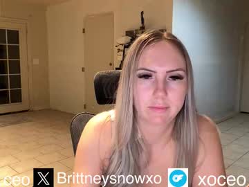 Brittneysnowxo Chaturbate stream image from February 19, 2026