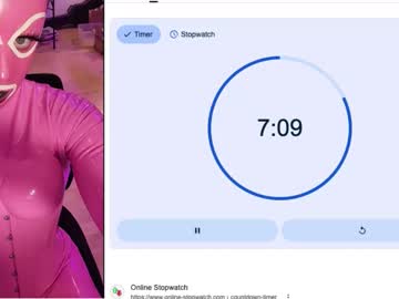 Pinklatexgurl Chaturbate stream image from March 22, 2026